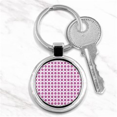 Cute Pretty Elegant Pattern Key Chain (round) by GardenOfOphir