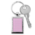 Cute Pretty Elegant Pattern Key Chain (Rectangle) Front