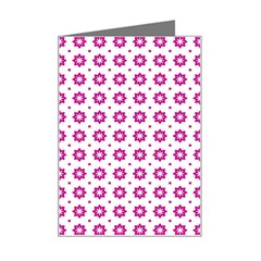 Cute Pretty Elegant Pattern Mini Greeting Card by GardenOfOphir