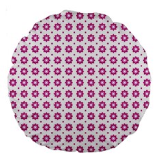 Cute Pretty Elegant Pattern 18  Premium Round Cushion 