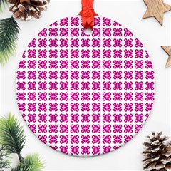 Cute Pretty Elegant Pattern Round Ornament