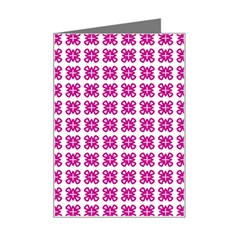 Cute Pretty Elegant Pattern Mini Greeting Card by GardenOfOphir