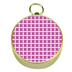 Cute Pretty Elegant Pattern Gold Compass