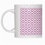 Cute Pretty Elegant Pattern White Coffee Mug Left