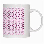 Cute Pretty Elegant Pattern White Coffee Mug Right