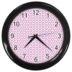 Cute Pretty Elegant Pattern Wall Clock (black)