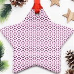 Cute Pretty Elegant Pattern Star Ornament (Two Sides) Back