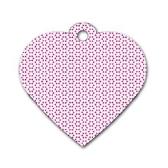 Cute Pretty Elegant Pattern Dog Tag Heart (one Sided) 