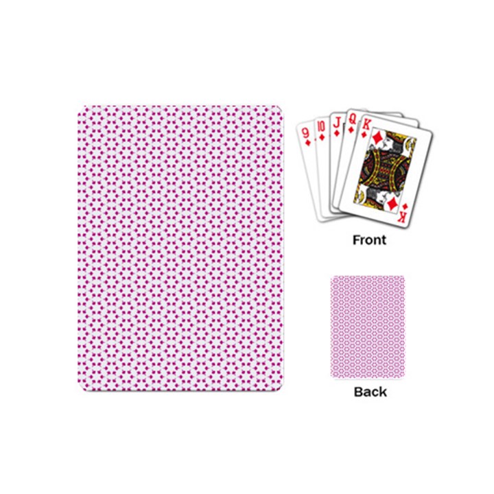 Cute Pretty Elegant Pattern Playing Cards (Mini)