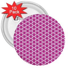 Cute Pretty Elegant Pattern 3  Button (10 Pack)