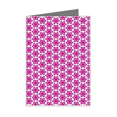 Cute Pretty Elegant Pattern Mini Greeting Card by GardenOfOphir