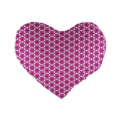 Cute Pretty Elegant Pattern 16  Premium Flano Heart Shape Cushion  by GardenOfOphir