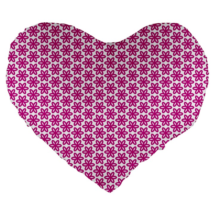 Cute Pretty Elegant Pattern 19  Premium Flano Heart Shape Cushion