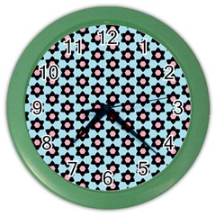 Cute Pretty Elegant Pattern Wall Clock (color) by GardenOfOphir