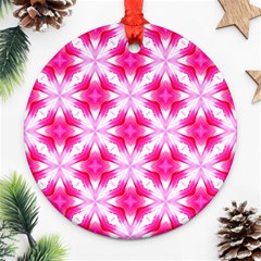 Cute Pretty Elegant Pattern Round Ornament by GardenOfOphir