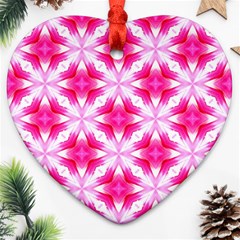 Cute Pretty Elegant Pattern Heart Ornament by GardenOfOphir