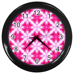 Cute Pretty Elegant Pattern Wall Clock (black)