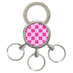 Cute Pretty Elegant Pattern 3-ring Key Chain by GardenOfOphir