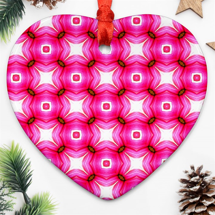 Cute Pretty Elegant Pattern Heart Ornament