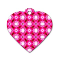 Cute Pretty Elegant Pattern Dog Tag Heart (one Sided)  by GardenOfOphir