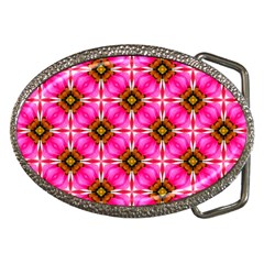 Cute Pretty Elegant Pattern Belt Buckle (oval) by GardenOfOphir