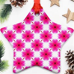 Cute Pretty Elegant Pattern Star Ornament by GardenOfOphir