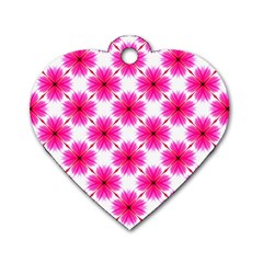 Cute Pretty Elegant Pattern Dog Tag Heart (one Sided)  by GardenOfOphir