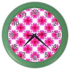 Cute Pretty Elegant Pattern Wall Clock (color) by GardenOfOphir