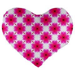 Cute Pretty Elegant Pattern 19  Premium Flano Heart Shape Cushion by GardenOfOphir