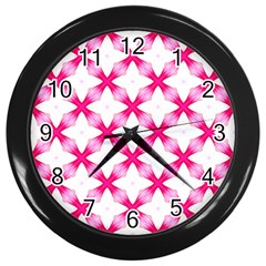 Cute Pretty Elegant Pattern Wall Clock (black)