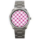 Cute Pretty Elegant Pattern Sport Metal Watch Front