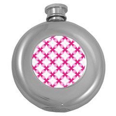 Cute Pretty Elegant Pattern Hip Flask (round) by GardenOfOphir