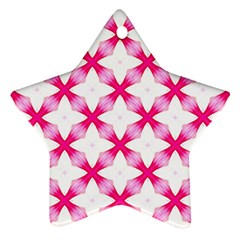 Cute Pretty Elegant Pattern Star Ornament (two Sides) by GardenOfOphir