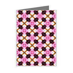 Cute Pretty Elegant Pattern Mini Greeting Card by GardenOfOphir