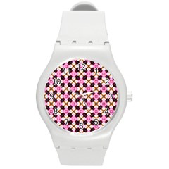 Cute Pretty Elegant Pattern Plastic Sport Watch (medium) by GardenOfOphir