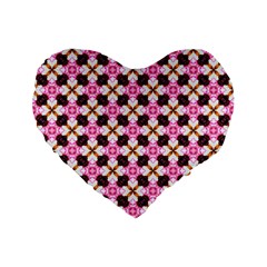 Cute Pretty Elegant Pattern 16  Premium Flano Heart Shape Cushion 