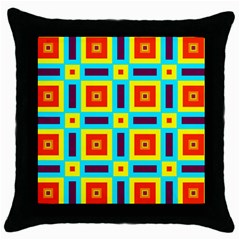 Cute Pretty Elegant Pattern Black Throw Pillow Case by GardenOfOphir