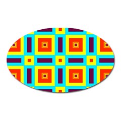 Cute Pretty Elegant Pattern Magnet (oval)