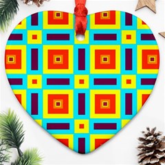 Cute Pretty Elegant Pattern Heart Ornament (two Sides) by GardenOfOphir