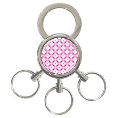 Cute Pretty Elegant Pattern 3-ring Key Chain by GardenOfOphir