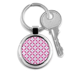 Cute Pretty Elegant Pattern Key Chain (round)