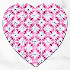 Cute Pretty Elegant Pattern Jigsaw Puzzle (heart) by GardenOfOphir