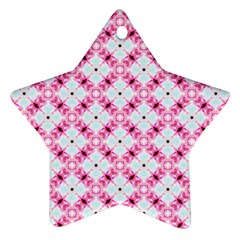 Cute Pretty Elegant Pattern Star Ornament (two Sides) by GardenOfOphir