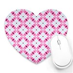 Cute Pretty Elegant Pattern Mouse Pad (Heart) Front