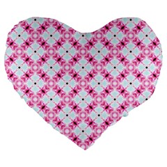 Cute Pretty Elegant Pattern 19  Premium Flano Heart Shape Cushion