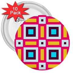 Cute Pretty Elegant Pattern 3  Button (10 Pack)