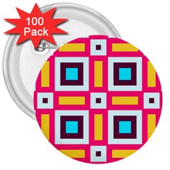 Cute Pretty Elegant Pattern 3  Button (100 Pack)