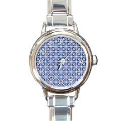 Cute Pretty Elegant Pattern Round Italian Charm Watch