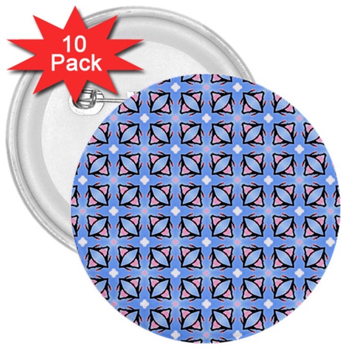 Cute Pretty Elegant Pattern 3  Button (10 pack)