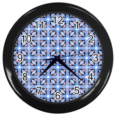 Cute Pretty Elegant Pattern Wall Clock (black) by GardenOfOphir